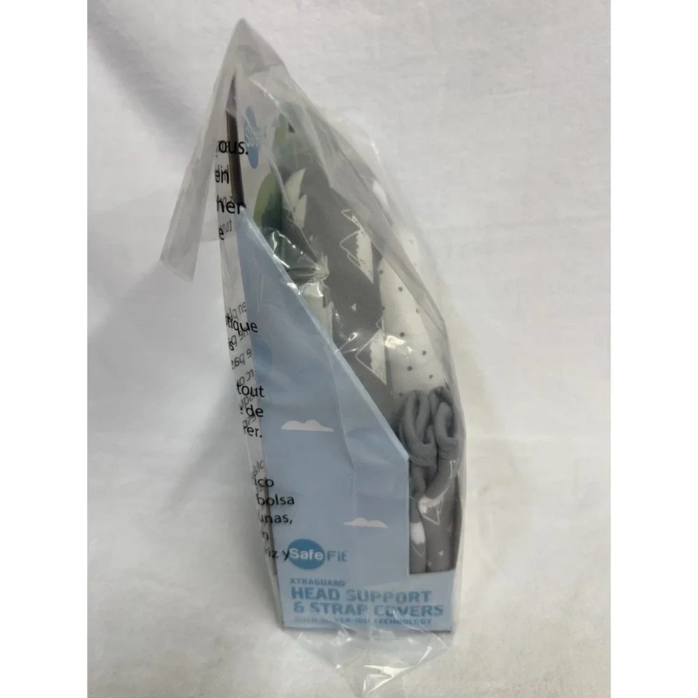 XTRAGUARD SafeFit Head Support & Strap Covers Baby (Silver-Ion Technology) NEW